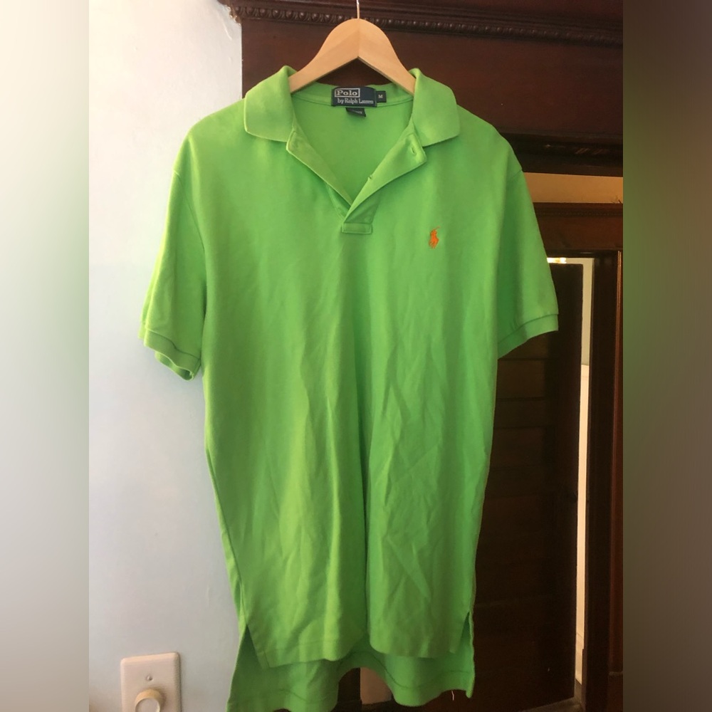 Ralph Lauren Men’s Bright Lime Green Short Sleeve Polo
